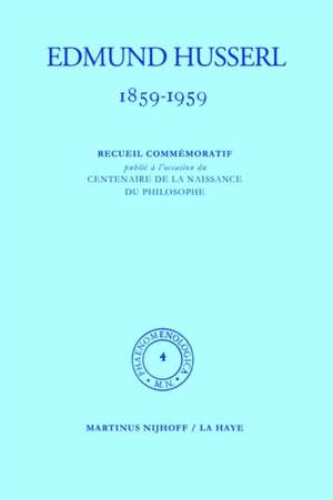 1859-1959. Recueil commémoratif publié á l'occasion du centenaire de la naissance du philosophe de Edmund Husserl