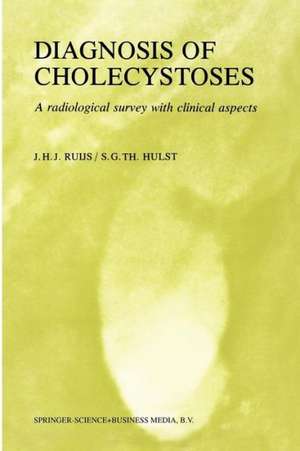 Diagnosis of Cholecystoses: A radiological survey with clinical aspects de J.H.J. Ruijs