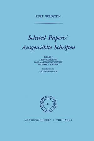 Selected Papers/Ausgewählte Schriften de K. Goldstein