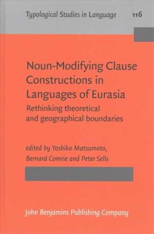 Noun-Modifying Clause Constructions in Languages of Eurasia