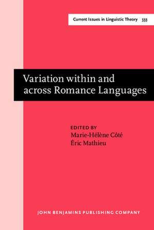 Variation within and across Romance Languages