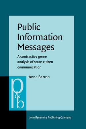 Public Information Messages de Anne Barron