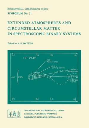 Extended Atmospheres and Circumstellar Matter in Spectroscopic Binary Systems de A. H. Batten