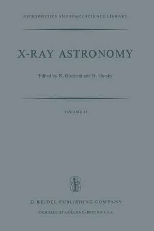 X-Ray Astronomy de R. Giacconi