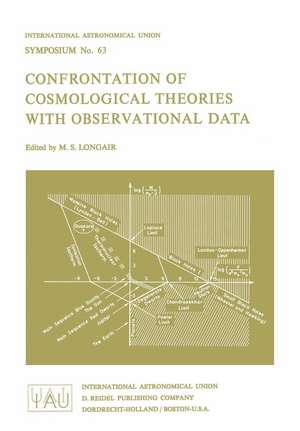 Confrontation of Cosmological Theories with Observational Data de Malcolm S. Longair