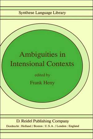 Ambiguities in Intensional Contexts de F. Heny