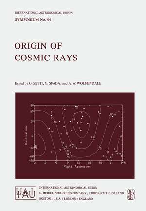 Origin of Cosmic Rays de G. Setti