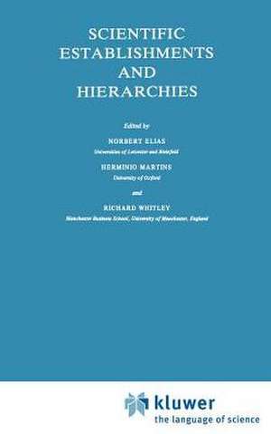 Scientific Establishments and Hierarchies de N. Elias