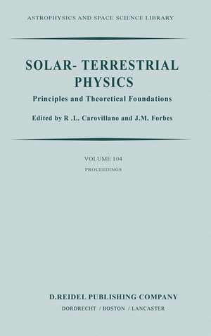 Solar-Terrestrial Physics de R L Carovillano