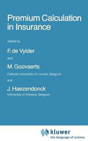 Premium Calculation in Insurance de F. Etienne De Vylder