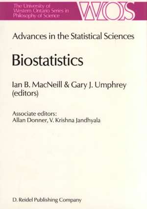 Biostatistics: Advances in Statiscal Sciences Festschrift in Honor of Professor V.M. Joshi’s 70th Birthday Volume V de I.B. MacNeill