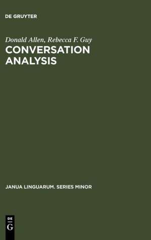 Conversation Analysis: The Sociology of Talk de Donald Allen