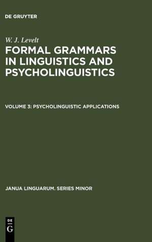 Psycholinguistic Applications de W. J. Levelt