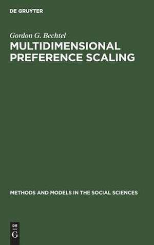 Multidimensional preference scaling de Gordon G. Bechtel