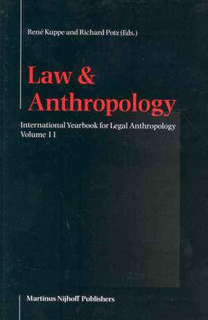 International Yearbook for Legal Anthropology, Volume 11 de René Kuppe