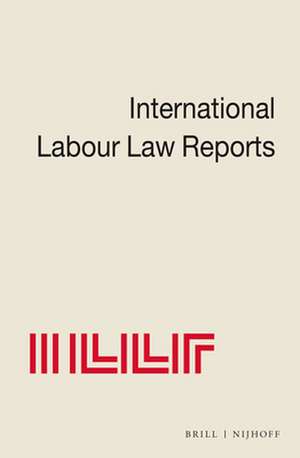 International Labour Law Reports, Volume 20 de Alan Gladstone