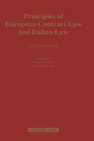 Principles of European Contract Law and Italian Law de Antoniolli