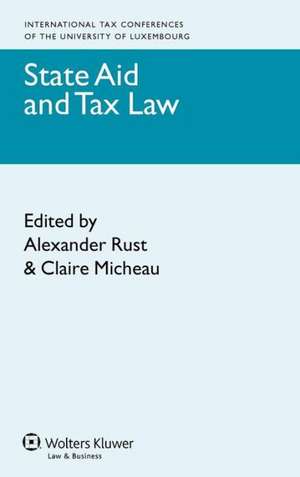 State Aid and Tax Law de Alexander Erust