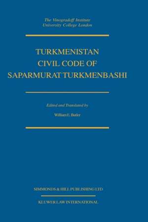 Turkmenistan Civil Code of Saparmurat Turkmenbashi de Turkmenistan