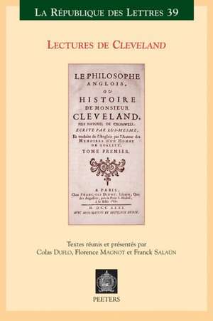 Lectures de Cleveland de Colas Duflo