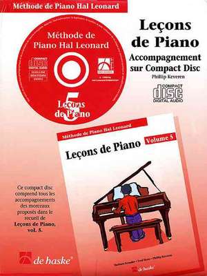 Piano Lessons Book 5 - CD - French Edition: Hal Leonard Student Piano Library de J. Moser David