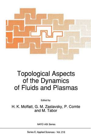 Topological Aspects of the Dynamics of Fluids and Plasmas de H. K. Moffatt