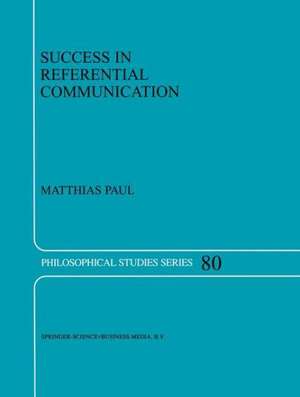 Success in Referential Communication de M. Paul