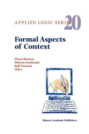 Formal Aspects of Context de Pierre Bonzon