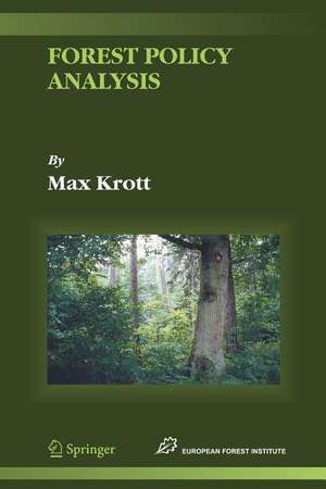 Forest Policy Analysis de Max Krott