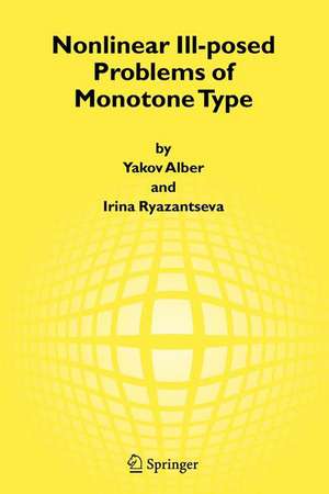 Nonlinear Ill-posed Problems of Monotone Type de Yakov Alber