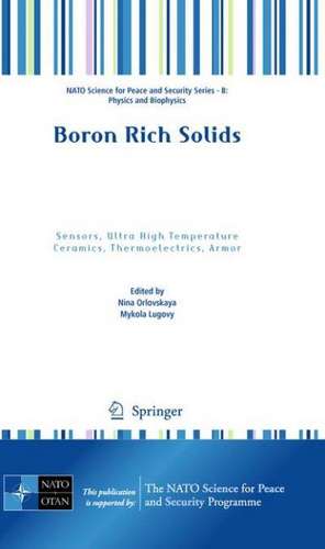 Boron Rich Solids: Sensors, Ultra High Temperature Ceramics, Thermoelectrics, Armor de Nina Orlovskaya