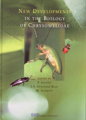 New Developments in the Biology of Chrysomelidae de Pierre Jolivet