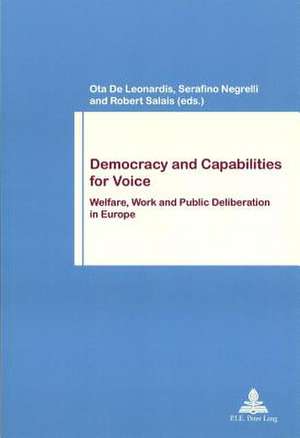 Democracy and Capabilities for Voice de Ota De Leonardis