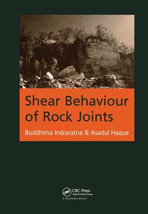 Shear Behaviour of Rock Joints de Asadul Haque