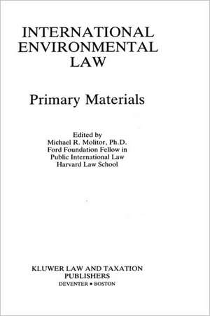 International Environmental Law de Michael Molitor