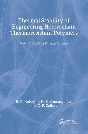 Thermal Stability of Engineering Heterochain Thermoresistant Polymers de Kalugina