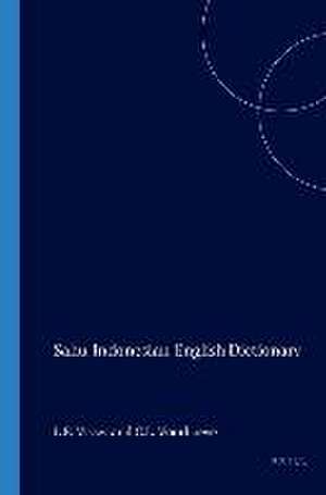 Sahu-Indonesian-English Dictionary de Leontine Visser