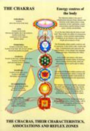 Chakras -- Laminated Folded A4: Their Characteristics, Associations & Reflexzones de Jan van Baarle