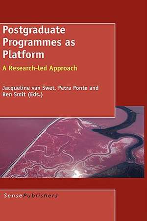 Postgraduate Programmes as Platform: A Research-led Approach de Jacqueline van Swet