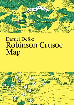 Daniel Defoe: Robinson Crusoe Map de Martin Thelander Paris Grafik