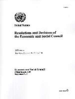 Resolutions and Decisions of the Economic and Social Council de United Nations Publications