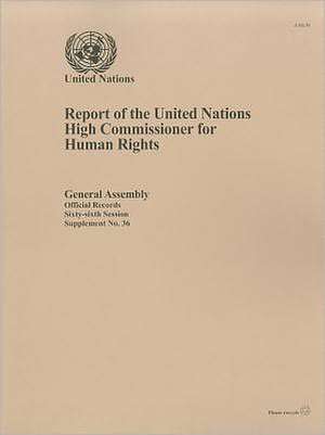 Report of the United Nations High Commissioner for Human Rights de United Nations