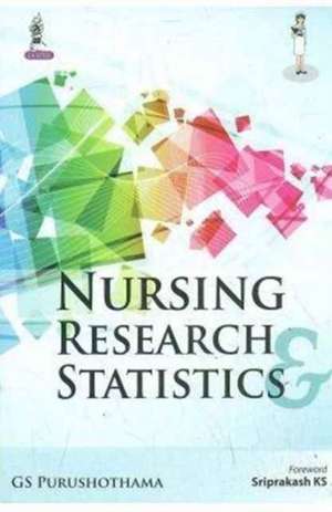 Nursing Research & Statistics de GS Purushothama