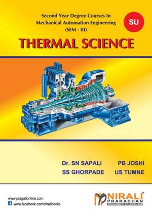 Thermal Science de S. N. Sapali