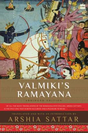 Valmiki's Ramayana de Arshia Sattar