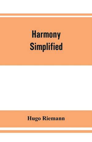 Harmony simplified de Hugo Riemann