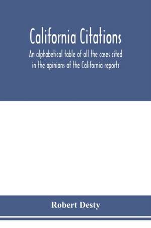 California citations de Robert Desty