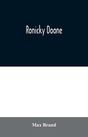 Ronicky Doone de Max Brand