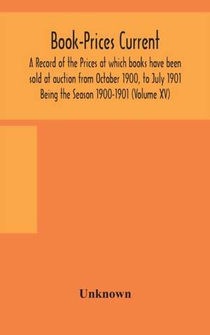 Book-Prices Current de Unknown