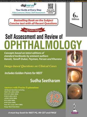 Self Assessment & Review of Ophthalmology de Sudha Seetharam